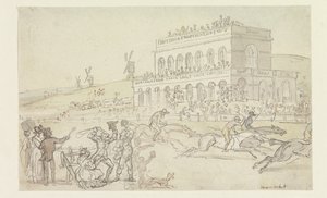 Doctor Syntax Loses His Money on the Race Ground at York by Thomas Rowlandson